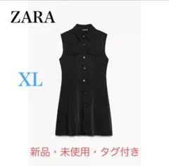 ZARA クレープミニワンピース