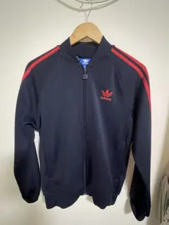 adidas ネイビー ジップアップジャージ トラックジャケット