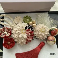 つまみ細工　髪飾り　成人式　七五三　卒業式　袴　結婚式　1016
