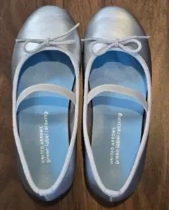 UNITED ARROWS バレエシューズ シルバー　19cm　靴　女の子用