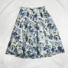 華やか✨ フェアリーグランジ 薔薇レース フレアスカート 青 姫カジ バレエコアのサムネイル
