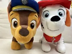 パウ・パトロール ぬいぐるみ チェイス & マーシャル 約30cm