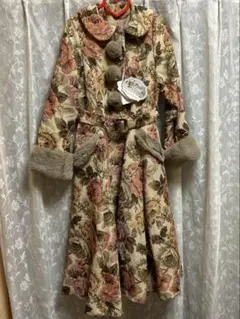 しまむら くる実 ゴブラン花柄ロングコート LL - メルカリ