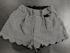 【新品未使用】petit main 千鳥格子柄 ハーフパンツ 90cm