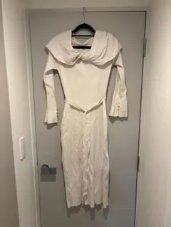 Mercuryduo ストライプフリルニットワンピース S