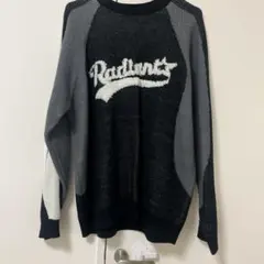 WEGO長袖ニットセーター 黒・グレー