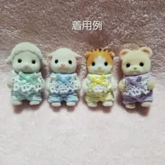 赤ちゃんお洋服　ロンパース4着セット②　ハンドメイド