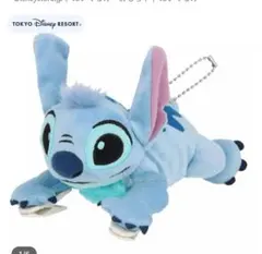 TDL スティッチ 肩のせ　ぬいぐるみキーホルダー