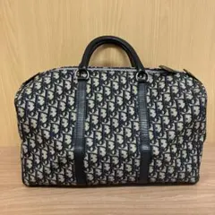 Christian Dior トロッター ボストンバッグ 40 ネイビー | Mercari