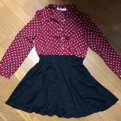 ドット柄 ワンピース