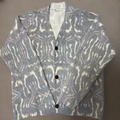 ZARA ニットカーディガン グレー/クリーム