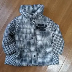 POPS LEMON チェック柄ダウンコート 100