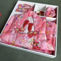 七五三 被布セット ピンク 花柄 3歳用のサムネイル