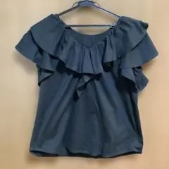 JOURNAL STANDARD relume フリルノースリーブ　トップス　黒のサムネイル