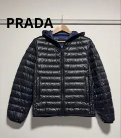 美品 PRADA プラダ ナイロン パーカー ブルゾン SGH051 L ロゴ - メルカリ
