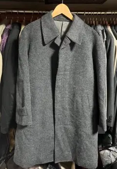 グレー　ウール　コート　ハーフコート