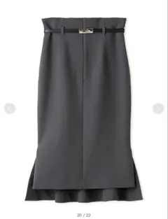 SNIDEL / ベルテッドミドルレングスタイトスカート