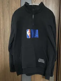 NBA ハーフジップ スウェット ブラック