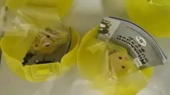 リラックマ　キイロイトリ めじるしアクセサリー　クリアマスコットチャーム　2個