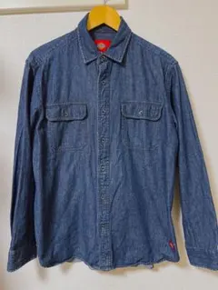 Dickies ディッキーズ デニムシャツ L ワークシャツ 長袖シャツ メンズ