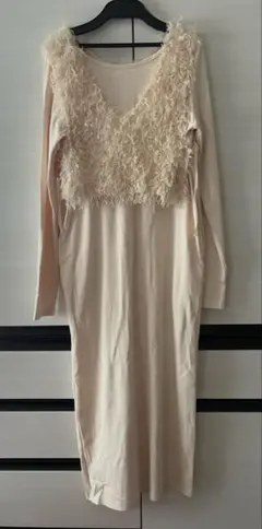 ローリーズファーム　ベスト付きワンピース　セットアップ　ロング丈