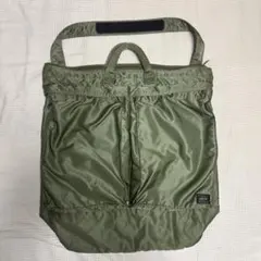 良品 PORTER タンカー ヘルメットバッグ グリーン L