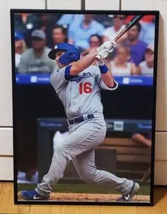 LAドジャース山本由伸 MLB！A3サイズポスターフレーム付き④