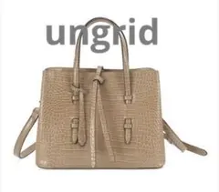 アングリッド ungrid 　クロコ ハンドバッグ