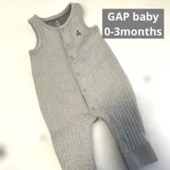 【値下げ】baby GAP 0-3montht ノースリーブロンパース グレー