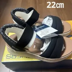 SKECHERS BOBS スリッポン サンダル ブラック 22cmのサムネイル