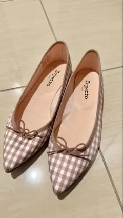 Repetto ブリジット ピンクチェック 41 - メルカリ