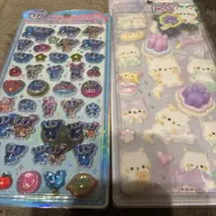 エンジェルブルー　うるちゅる 　ポップシール　肉球シール　ねこ