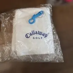 Callaway ゴルフタオル ホワイト クリップ付きのサムネイル