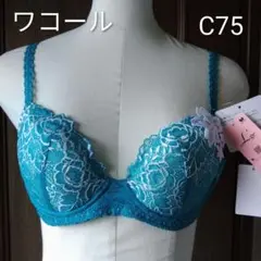 ワコール ルジェ ブラジャー C75 花柄刺繍 - メルカリ