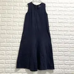 SHIPS DAYS ノースリーブ ロングオールインワン ネイビー ワンピース