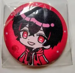 カラフルピーチ　ゆあんくん　刺繍缶バッジ 赤