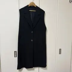 ZARA ロングベスト ジレ ブラック Sサイズ