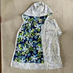 【希少】ZARA ザラ ジャガードセットアップ 花柄 パーカー オーバーサイズ 新品☆未使用 ZARA GIRLS☆ザラ 花柄 ジップアップパーカー 120cm