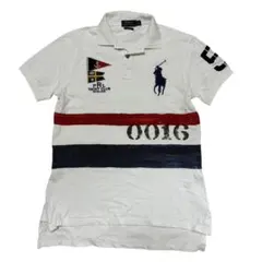Polo Ralph Lauren ポロシャツ ビックポニー 刺繍ロゴ ホワイト