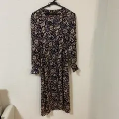 Lois CRAYON 花柄 ロングワンピース 長袖