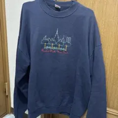 古着 トレーナー XL ネイビー Fruit of the Loom