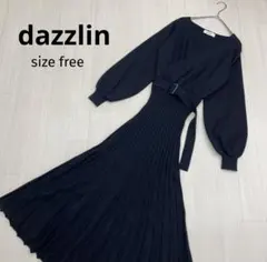 ◆ dazzlin ダズリン プリーツ カシュクール ロンスリ ワンピース