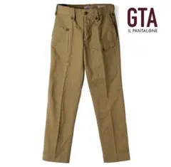 秋冬 GTA(ジーティーアー) 染めコットンストレッチギャバジン カーゴパンツ