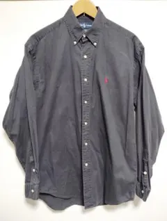 Ralph Lauren BLAIRE Mサイズ 黒 100%コットン シャツ