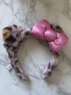 ヒョウ柄　キティーちゃん　カチューシャ