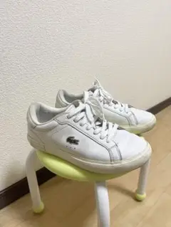 Lacoste ホワイトレザー スニーカー