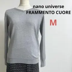 美品★ナノユニバース フラメントクオレ　ニット セーター 薄手　イタリア製　M