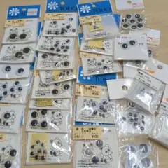 【サイズ色々】TOHO 黒 プラスチックアイ 動眼