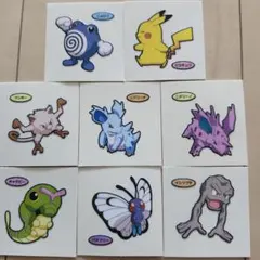 ポケモンパン ポケモンデコキャラシール マンキー コイキング ミュウ