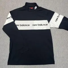 new balance ゴルフ　長袖シャツ サイズ4 黒/白